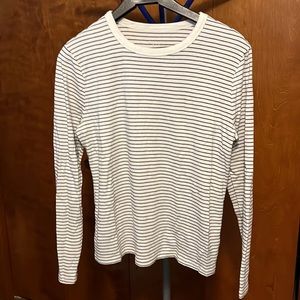 Black and White Stripe Long Sleeve T-Shirt